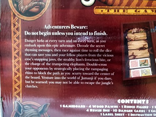 Jumanji The Game In Real Wooden Box