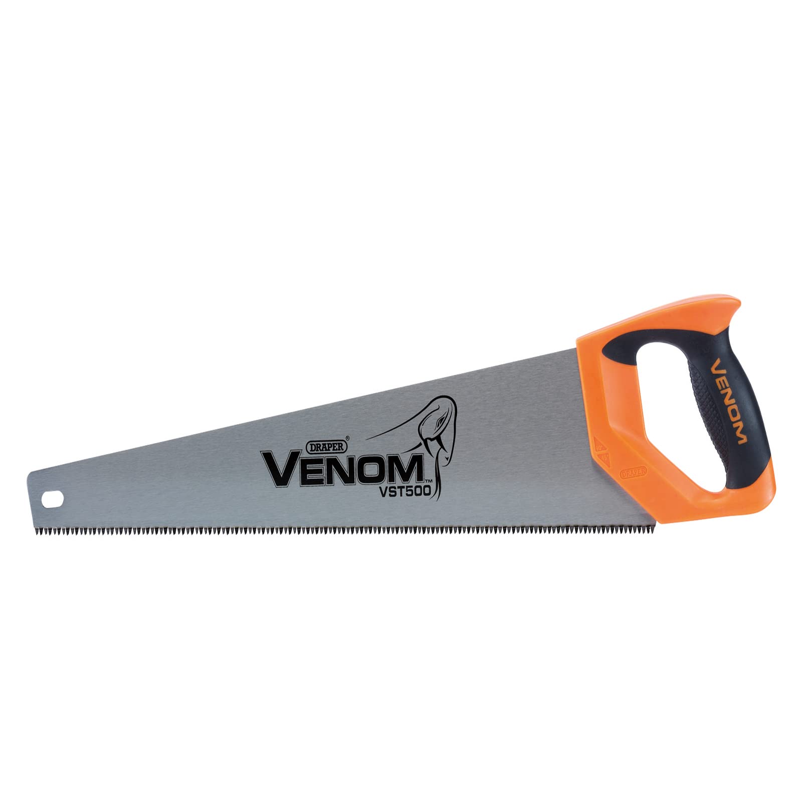 Draper 82201 Venom First Fix Venom Triple Ground 8PPI Handsaw, 500 mm Blade Length
