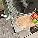 GrillPackz BBQ Grill Basket – Portable Stainless-Steel BBQ Grilling Basket – Non-Stick Foldable Grill Basket for Barbequing Meat, Fish, Vegetables, More – 13 x 12 Inches with Foldable Wooden Handle