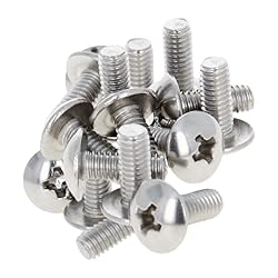 MroMax 15Pcs M4 x 10mm Truss Head Phillips Machine