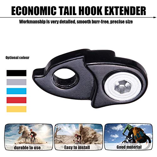 Cumtur Bicycle Parts,MTB Mountain Bike Rear Derailleur Hanger Extension Extender Road Bicycle Frame Gear Tail Hook Extender Bike Accessories