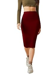 WDIRARA Women's Basic High Waist Solid Elegant