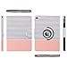 ULAK iPad Air 2 Case, 360 Degrees Rotating Stand Case Synthetic Leather Cover for Apple iPad Air 2 (2014 Release) with Automatic Wake/Sleep Function-Rose Gold/Minimal Stripes