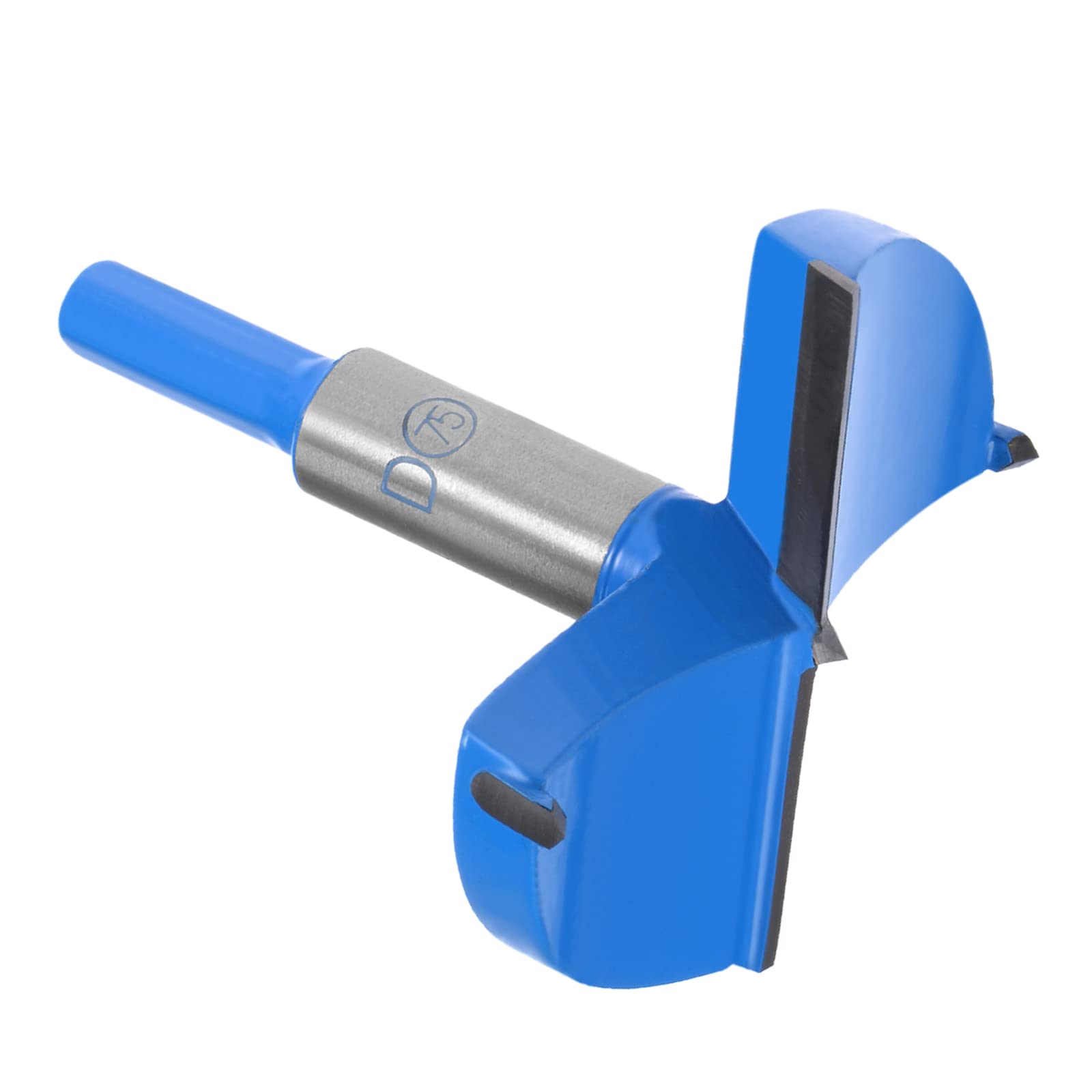 Kozelo Forstner Drill Bit - [75mm] Tungsten Carbide Auger Opener for Wood Furniture Hinge Woodworking Use, Hex Shank, Dark Blue