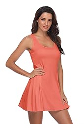 PCGAGA Women's Tennis Dress with Separate Shorts