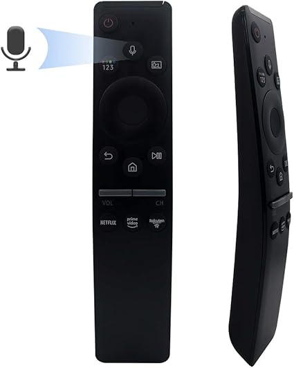 Amazon Com Replacement Smart Bluetooth Voice Remote Control Bn59 b For Samsung 4k Uhd Smart Tv Gq75q90rgtxzg Remote Control With Netflix Prime Video Rakuten Tv Keys Home Audio Theater