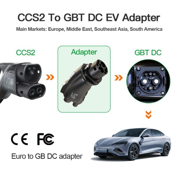 CCS2 to GBT Charging Adapter | Up to 300kW DC | for BYD, ID4/ID6, ROX, Leopard, VW ID, Avatar, Xiaomi, Zeeker & other Chinese EVs