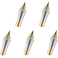5 Spare Pen Nibs Extra Fine # 5 for Jinhao 250, 500 and Dragon Phoenix Fountain Pen