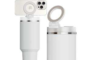 Litaget for Stanley Cup Phone Holder with Magnetic Phone Holder for Quencher H2.0 FlowState Tumbler Foldable Stand Water Bottle for Stanley Cup Accessories Hands Free for All Phones Cases