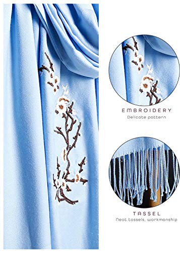 [- Dolamen Unisex Womens Mens Scarf Scarves Shawl with Tassels, Soft Autumn Winter Wrap Stoles Scar