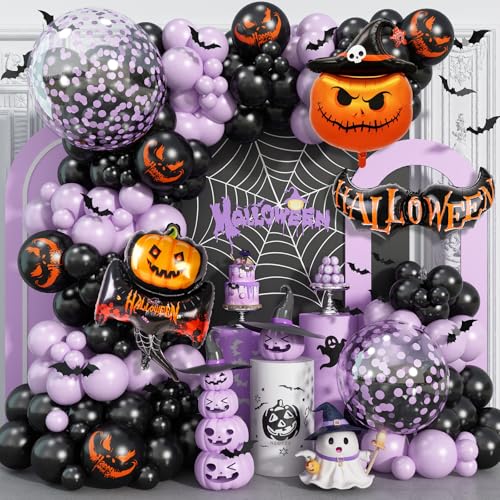 Haolongfa Halloween Balloon Garland Arch Kit