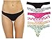 6P-12161-B-2X Just Intimates Thongs / Panties for Women (Pack of 6)