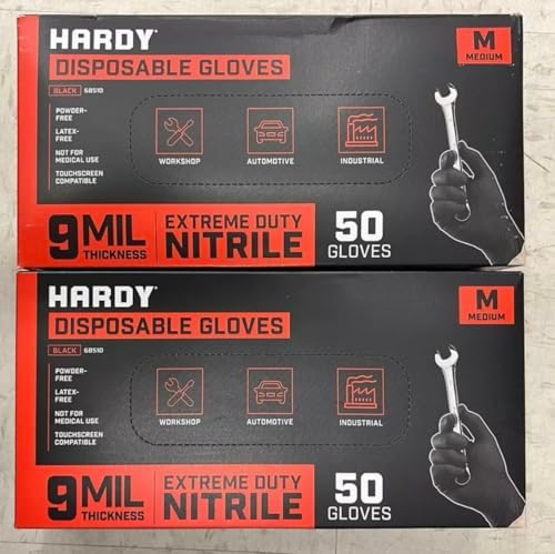 Amazon.com : 9 mil Nitrile Powder Free Gloves 50 Pc (XX-Large) by