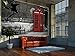 GREAT ART Wallpaper Red Telephone Booth - Wall Decoration London England Love Poster Banski Mural Art (82.7 Inch x 55 Inch)