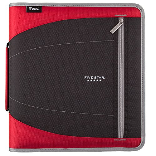Five Star 2 Inch Zipper Binder, 3 Ring