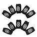 ASX Sports 10pcs Sports Elastic Finger Sleeve Support Protector (Black)