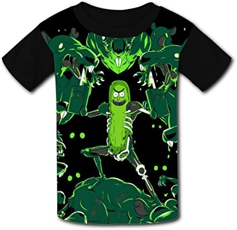 UJmhyHY Rick Scientist Grandpa and Morti Kids Graphic Short Sleeve T-shirts Crew Neck for Boys Girls XS
