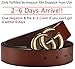 Fashion G-Style Gold Buckle Unisex Belt for Men or Women [3.8cm Belt Width] (110cm (Waist 32