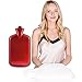 Peter Pan Classic Rubber Hot Water Bag,Hot Water Bottle Cover with Pocket, XXX-Large Size, Now it Has a Pocket to Wram Your Chilled Hands and Feet, 3.2 Quart Capacity,White