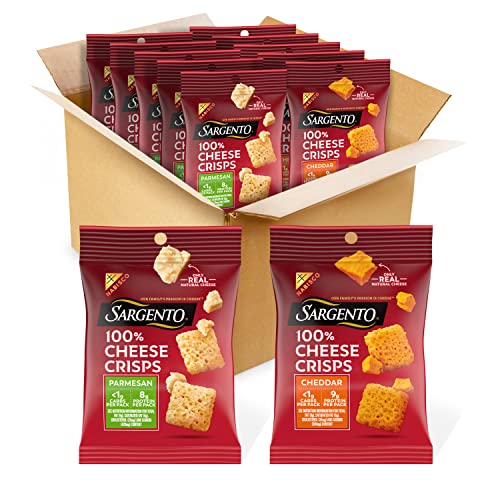 SARGENTO® 100 Cheese Crisps Variety Pack, Parmesan and Cheddar, 10