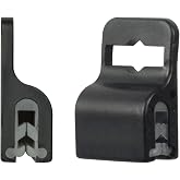 Black Gripper Card Holder Clamps for Standard Thickness ID Badge, Smart Card, CAC, Chip or Swipe Card, Secure and Strong Hold by Specialist ID