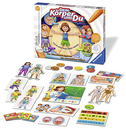 Ravensburger tiptoi Spiel_00560_Dein Körper und Du_Lernspiel ab 4 Jahren für 1-4 Spieler, das Wissensspiel rund um den menschlichen Körper – Bild 4