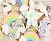 BUSOHA Unicorn Cookie Cutter Set 5pcs - Unicorn, Unicorn Head, Rainbow, Shooting Star and Star, Large Stainless Steel Fondant Molds for Kid's Kitchen Biscuit Baking Tools Holiday Party Supplies