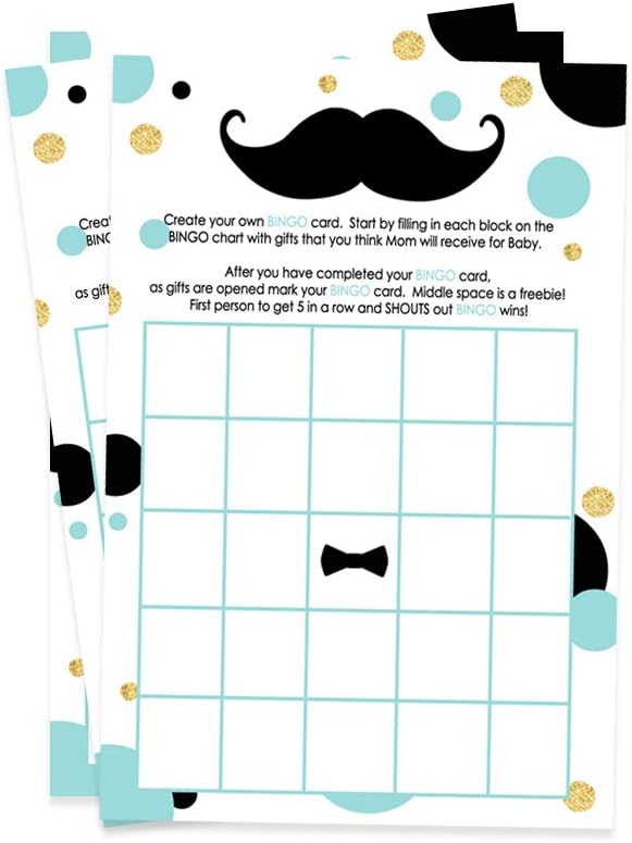 Baby Shower Bingo Printable Cards Template Paper Trail Design
