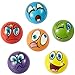Enenes 24PCS Stress Balls with 6 Colors 6 Funny Faces, 2.5 Inch Squeeze Toys for Stress Relief, Kids Party Favors, Classroom Office Gifts, Assorted Designs