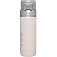 STANLEY Quick Flip GO Water Bottle 36 oz | Push Button Lid | Leakproof and Packable for Travel and Sports | Insulated Stainless Steel | BPA-Free | Rose Quartz