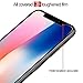 IVSO iPhone X Tempered-Glass Screen Protector, [Crystal Clearity] [Scratch-Resistant] [No-Bubble Easy Installation] for Apple iPhone X Edition Smartphone (Clear)