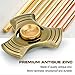 TASYA Fidget Spinner – Premium Quality Antiqued Solid Metal Spinning Fidget Toy for Kids & Adults - Relax from Stress & Anxiety - Precision Ceramic Bearings - Spins up to 6 minutes