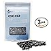 3-Pack Replacement 14" Semi Chisel Saw Chain for Echo, Husqvarna, Pouland Compatible with - Echo Cs 400, Husqvarna 240, Echo Cs 310 (3/8" Low Profile Pitch, 0.050" Gauge, 52 Drive Links, CSC-S52)