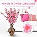 10Pcs Spring Peach Blossom Cherry Plum Bouquet Branch Silk Flower,Artificial Flowers Fake Flower for Wedding Home Office Party Hotel Yard Decoration