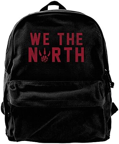 We The North 2016 Raptors Canvas Backpack Laptop Bag Daypack Travel School Bag Rucksack Hiking Camping Sports Bag