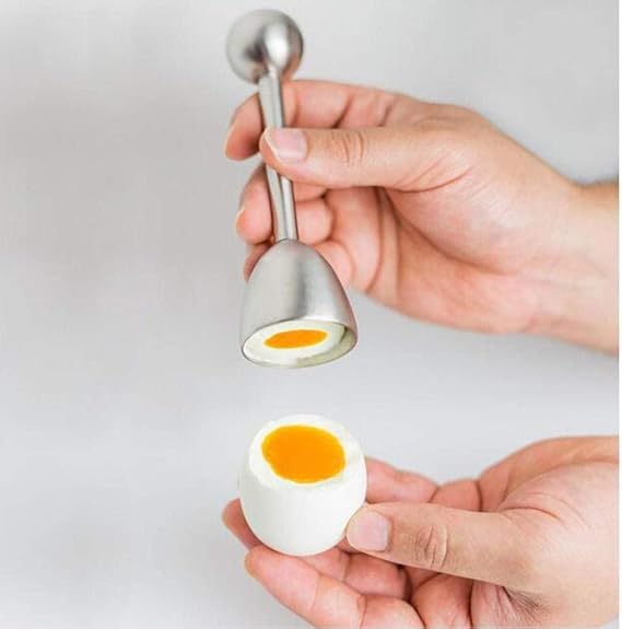 AMOYER Materiali 1pc Separatore 'Uovo Pratico Bianco D'uovo Setacciare Strumento Fornello 'Uovo di Tuorlo D'uovo del Separatore della Cucina della Casa Dessert Cottura (Colore Casuale