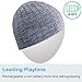 Qshell Washable Bluetooth Beanie Warm Soft Winter Knitted Trendy Short Skully Hat Cap with Wireless Headphone Headset Earphone Speakerphone Mic,Gift for Outdoor Sports Skating Hiking Camping - Gray