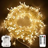 echosari String Lights Battery Powered, 33Ft 100