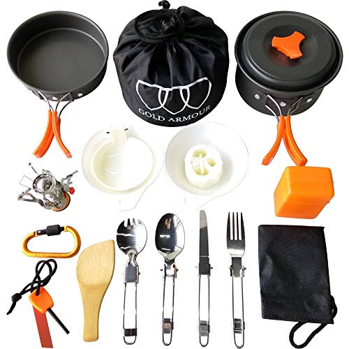 orange camping accessories