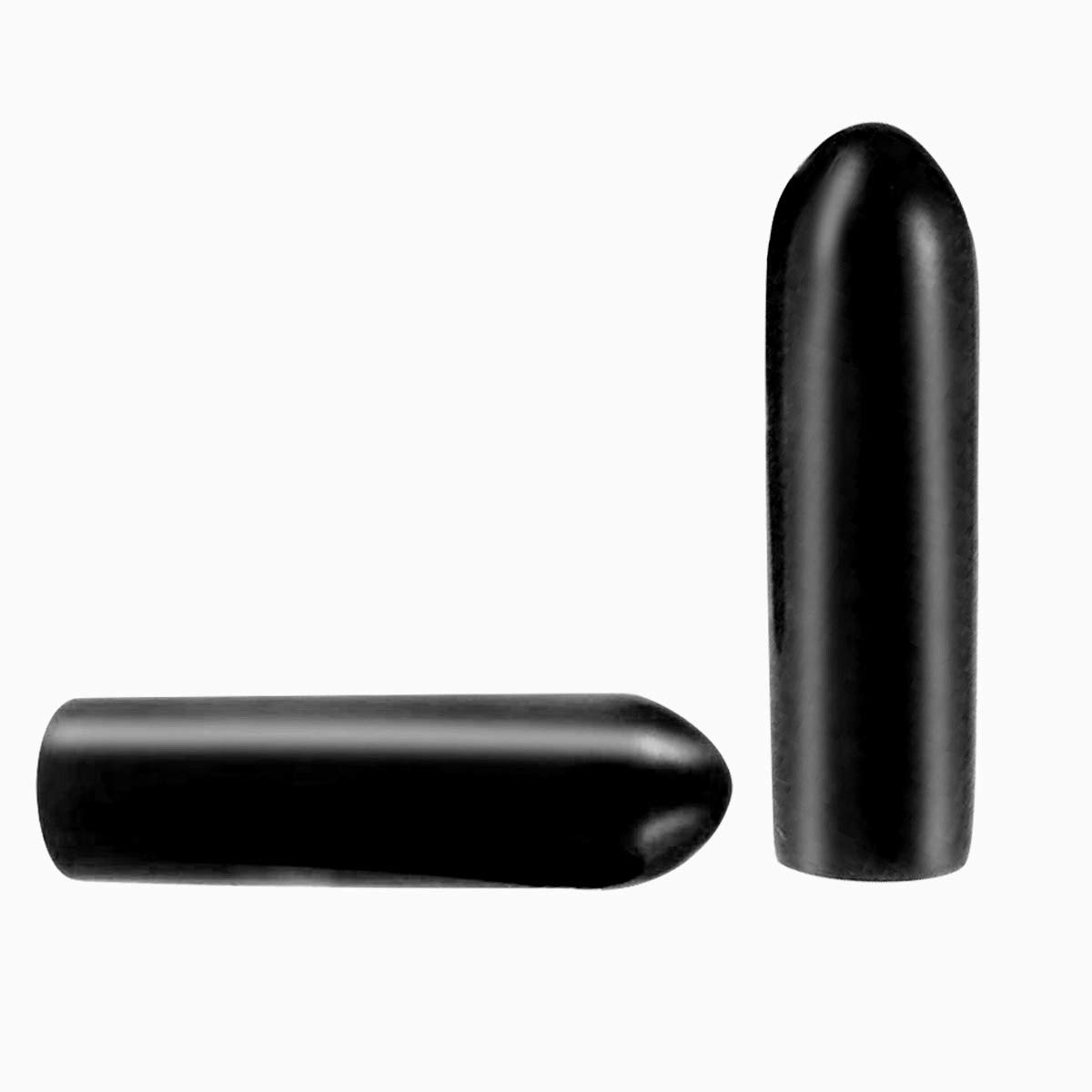 100 Pcs Screw Thread Protectors, PVC Rubber Round Tube Bolt Cap Plastic End Cap Cover Thread Protectors Black, Inner Dia 2.5mm — image 1