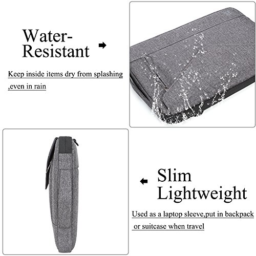 image for BRINCH 15.6 Inch Laptop Sleeve Case Protective Bag,Water Resistant Env