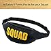 Pop Fizz Designs Squad Bachelorette Fanny Packs Pack of 7 | Squad Fanny Packs for Bachelorette Party