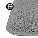 Smiling Paws Pets - Extra Large Cat Litter Mat - Pet Rug - Catches Litter That Spills Outside Litter Box - Easy to Clean - Non-Slip - Litter Box Mat - Kitty Litter Catcher - Grey L Size (35