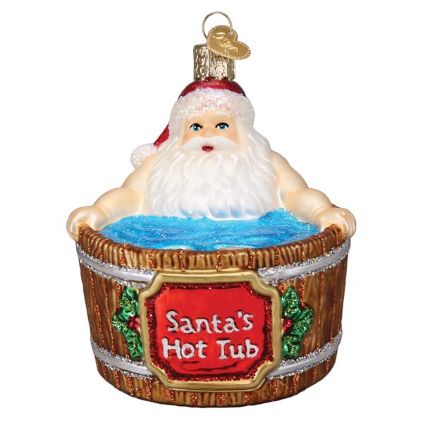 Old World Christmas Short Stuff Santa Ornaments Glass Blown Ornaments for Christmas Tree