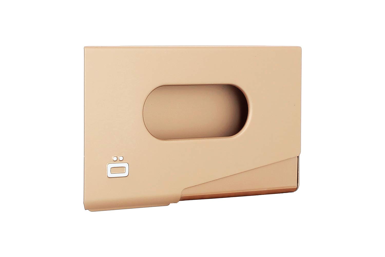 OGON Aluminium Business Card Holder – The One Touch – Capacity 15 Business Cards, Rose Gold, Taille Unique, Minimalist