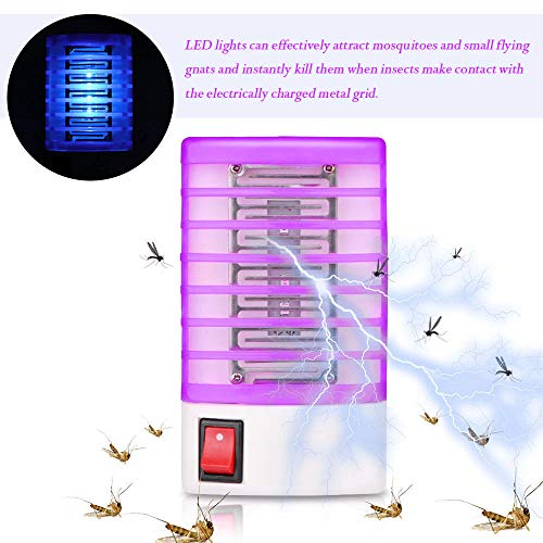Fxbar LED Socket Electric Mosquito Fly Bug Insect Trap Killer Zapper Night Lamp Lights