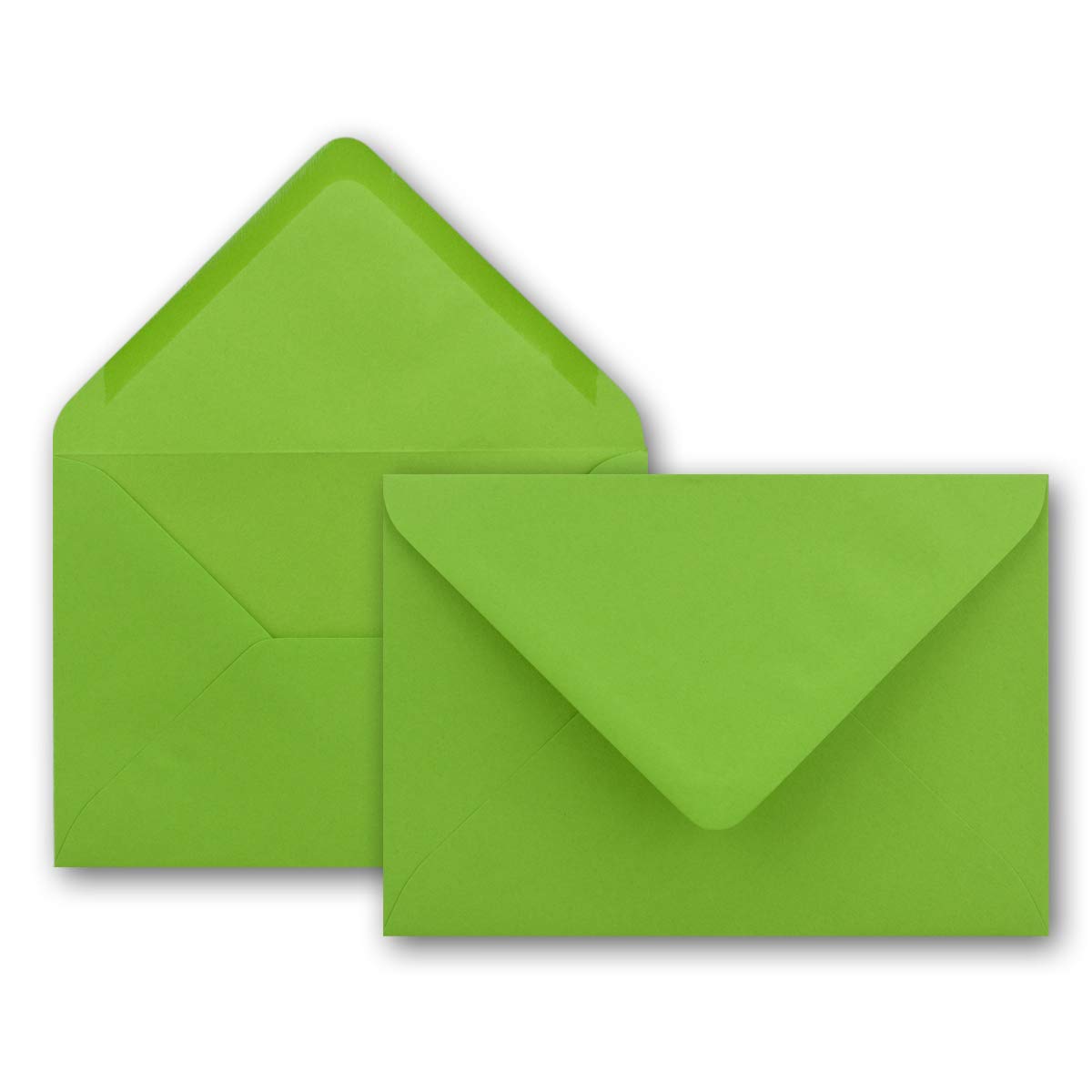 Neuser FarbenFroh 80g/m², B6 envelopes, 175 x 125 mm, Wet Sealing Gesamtparent 100 Umschläge light green