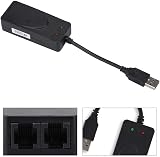 ASHATA USB 2.0 to Dual Port RJ11 Ethernet Adapter 56k Fax Modem Win 7/10 view 3