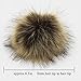12pcs Faux Fox Fur Pom Pom with Press Button Removable Knitting Hat Accessories 4.3 Inches