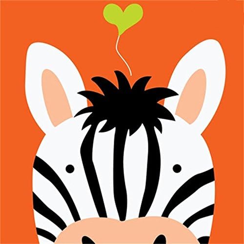Wood Frame, Diy Oil Painting Kit, Paint By Numbers Kits For Kids Or Adults Animal Zebra - 8"X 8"